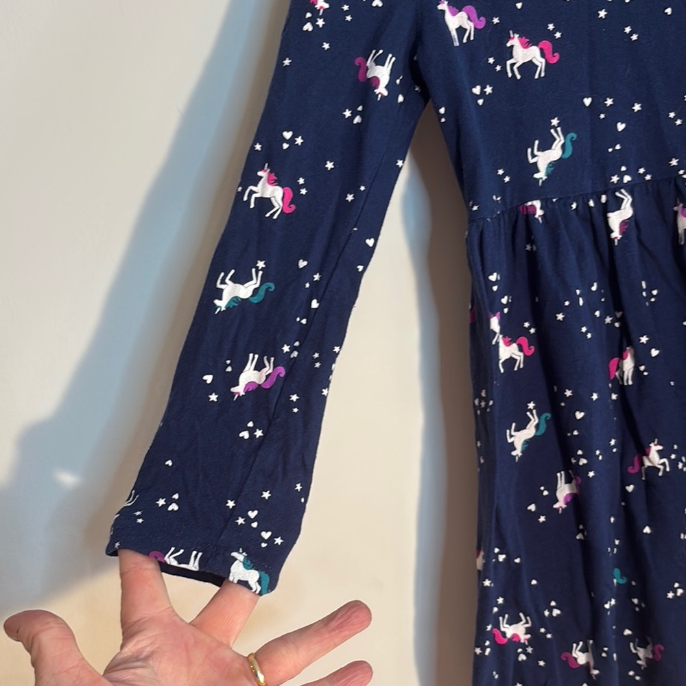 Jumping Beans Blue Long Sleeve Casual Sundress - Picture 4 of 4
